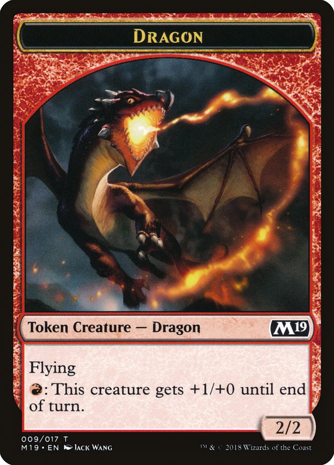 Dragon Token (009/017) [Core Set 2019 Tokens] | Card Merchant Takapuna