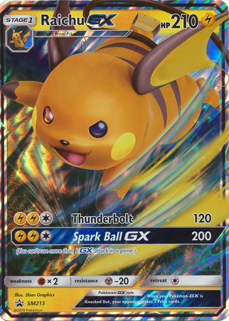 Raichu GX (SM213) (Jumbo Card) [Sun & Moon: Black Star Promos] | Card Merchant Takapuna