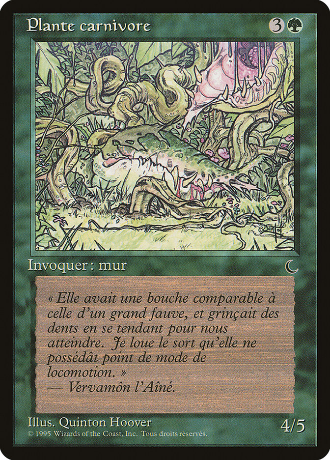 Carnivorous Plant (French) - "Plante carnivore" [Renaissance] | Card Merchant Takapuna