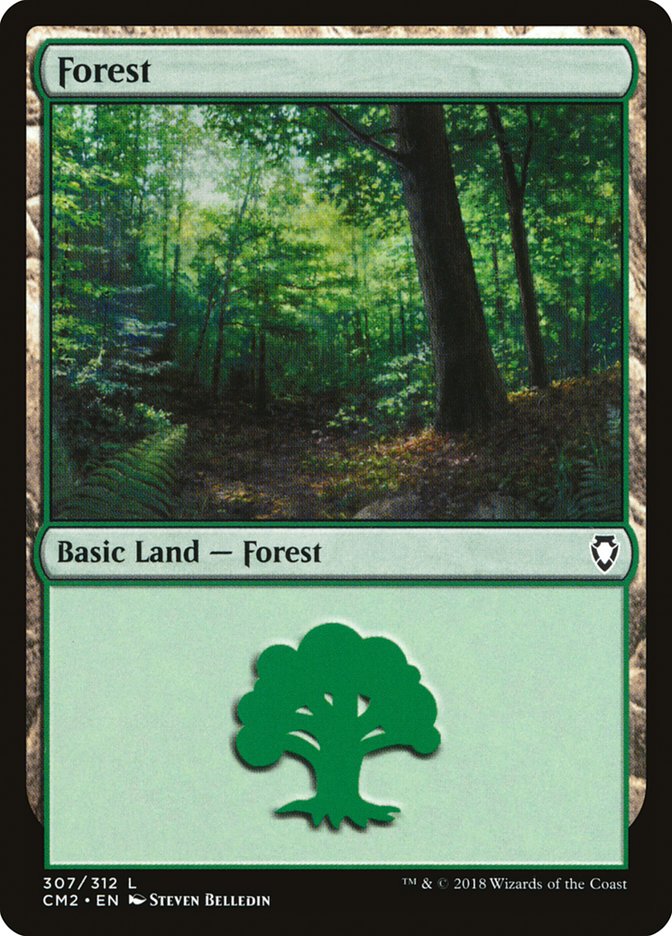 Forest (307) [Commander Anthology Volume II] | Card Merchant Takapuna