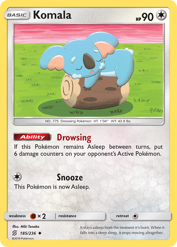 Komala (185/236) [Sun & Moon: Unified Minds] | Card Merchant Takapuna