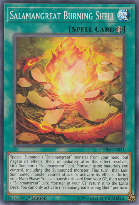 Salamangreat Burning Shell [CHIM-EN051] Common | Card Merchant Takapuna