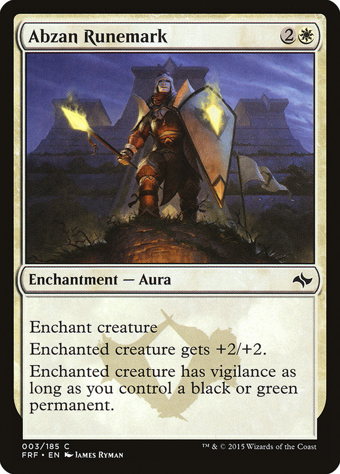 Abzan Runemark [Fate Reforged] | Card Merchant Takapuna