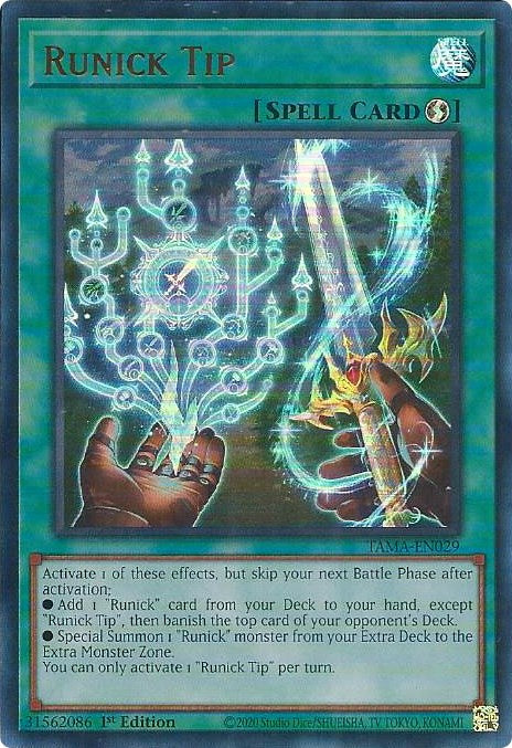 Runick Tip [TAMA-EN029] Ultra Rare | Card Merchant Takapuna