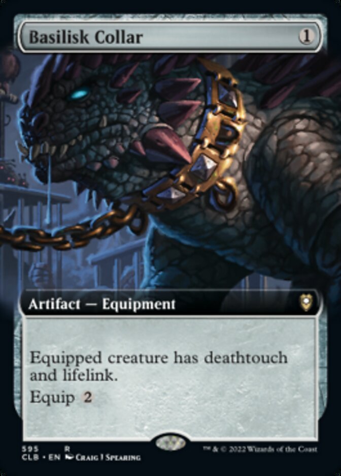 Basilisk Collar (Extended Art) [Commander Legends: Battle for Baldur's Gate] | Card Merchant Takapuna