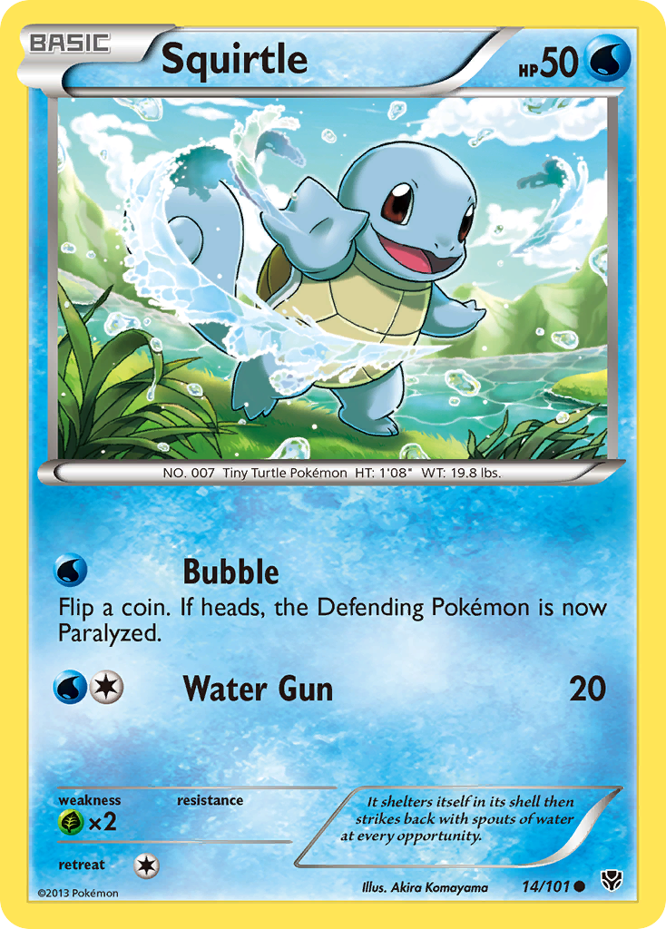 Squirtle (14/101) [Black & White: Plasma Blast] | Card Merchant Takapuna