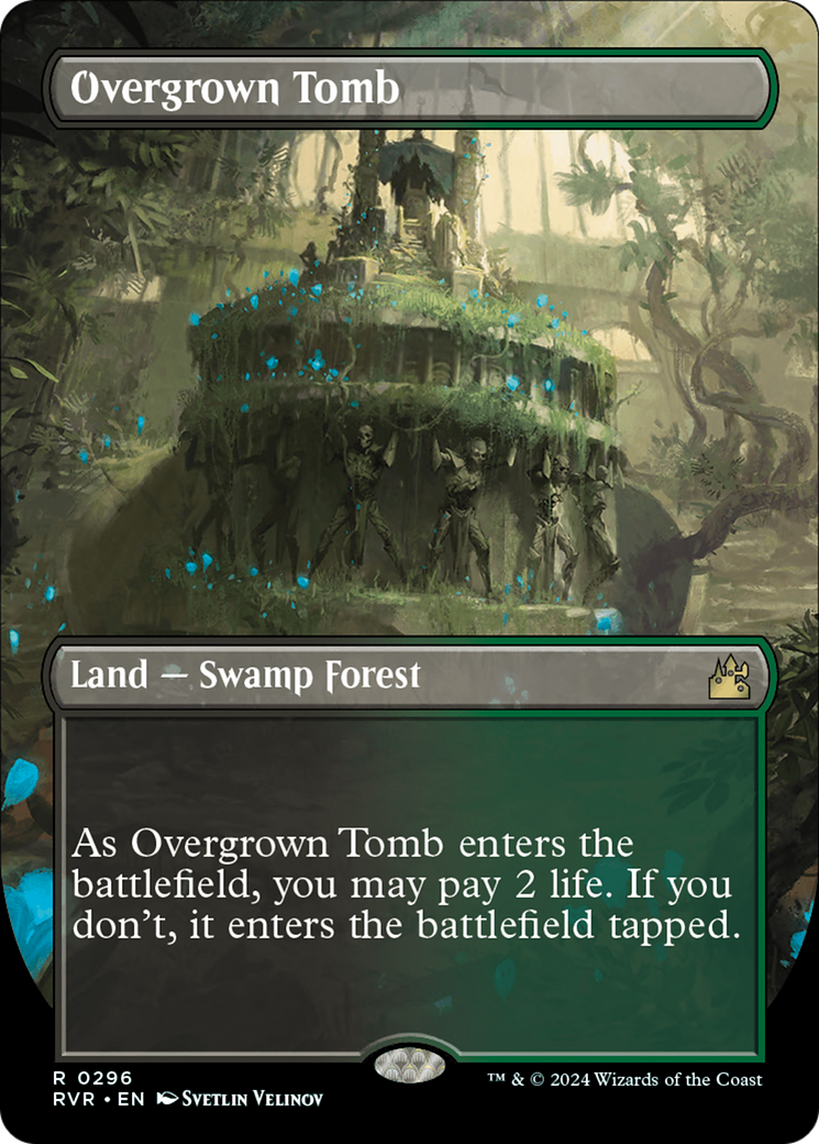 Overgrown Tomb (Borderless) [Ravnica Remastered] | Card Merchant Takapuna