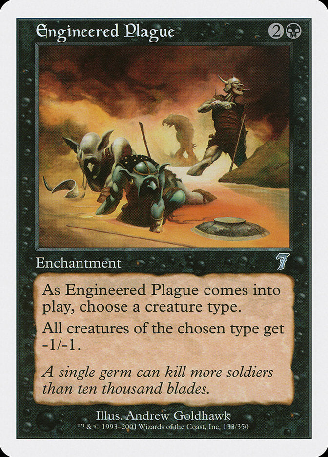 Engineered Plague [Seventh Edition] | Card Merchant Takapuna