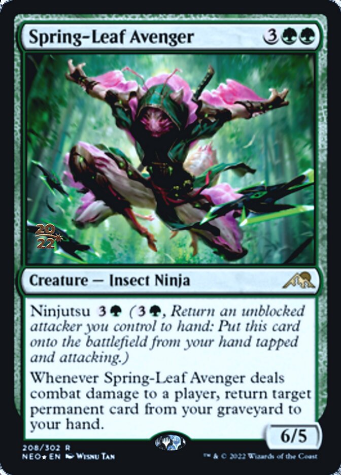 Spring-Leaf Avenger [Kamigawa: Neon Dynasty Prerelease Promos] | Card Merchant Takapuna