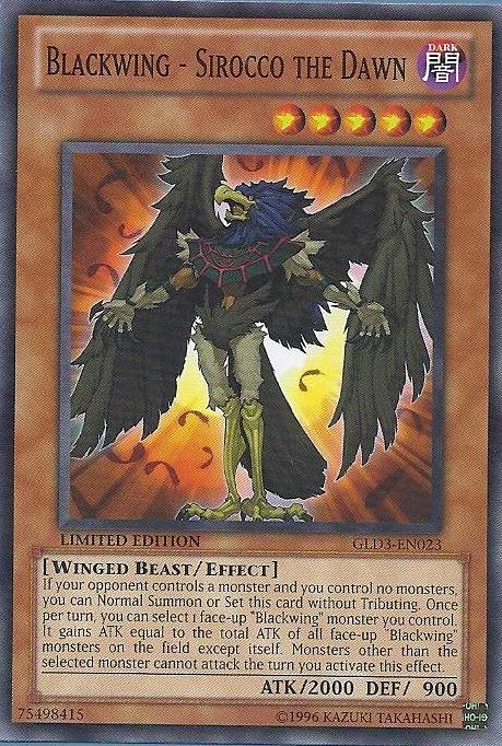 Blackwing - Sirocco the Dawn [GLD3-EN023] Common | Card Merchant Takapuna