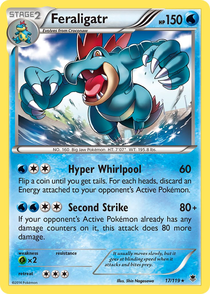 Feraligatr (17/119) (Theme Deck Exclusive) [XY: Phantom Forces] | Card Merchant Takapuna