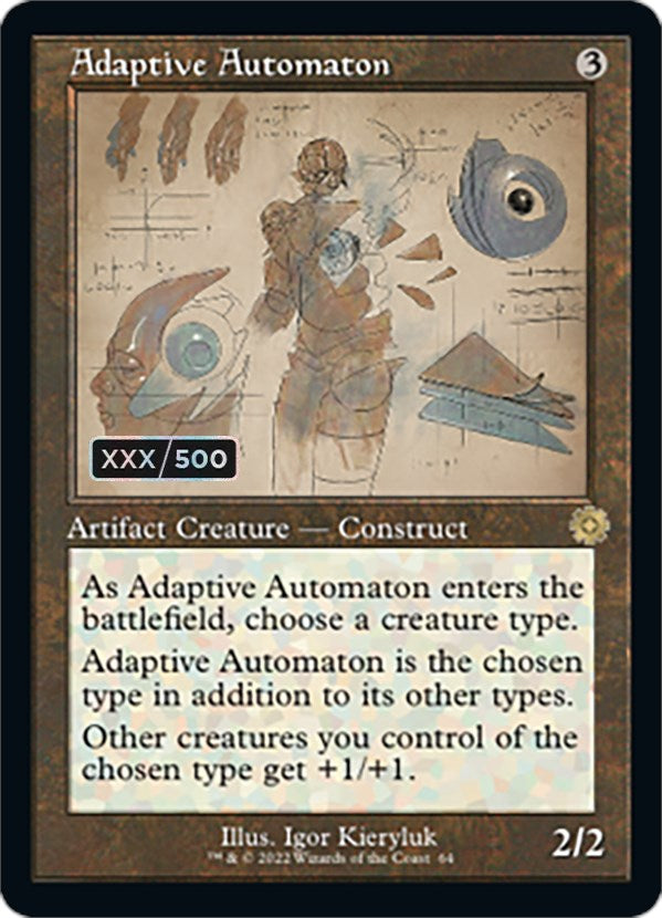 Adaptive Automaton (Retro Schematic) (Serialized) [The Brothers' War Retro Artifacts] | Card Merchant Takapuna