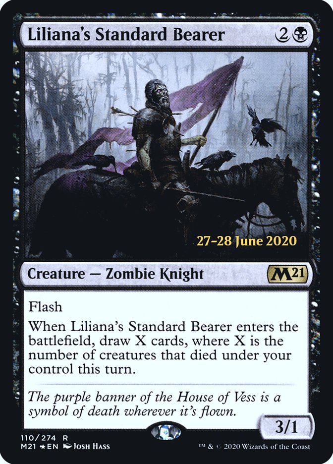 Liliana's Standard Bearer [Core Set 2021 Prerelease Promos] | Card Merchant Takapuna