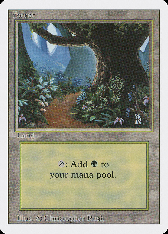 Forest (Flower Path) [Revised Edition] | Card Merchant Takapuna