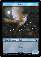 Elf Warrior // Bird Double Sided Token [The Lord of the Rings: Tales of Middle-Earth Commander Tokens] | Card Merchant Takapuna