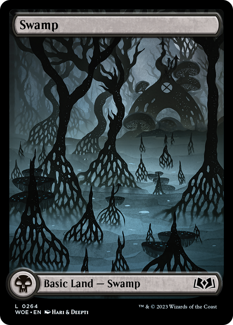 Swamp (264) (Full-Art) [Wilds of Eldraine] | Card Merchant Takapuna