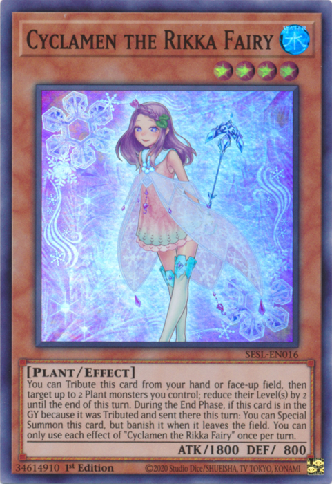 Cyclamen the Rikka Fairy [SESL-EN016] Super Rare | Card Merchant Takapuna