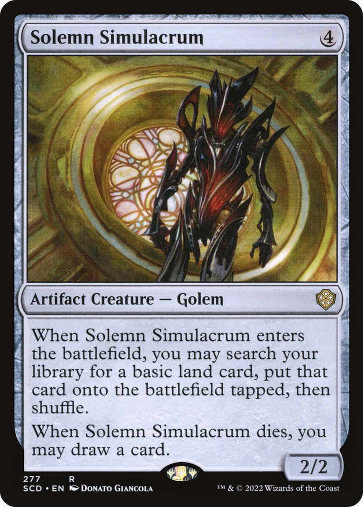 Solemn Simulacrum [Starter Commander Decks] | Card Merchant Takapuna