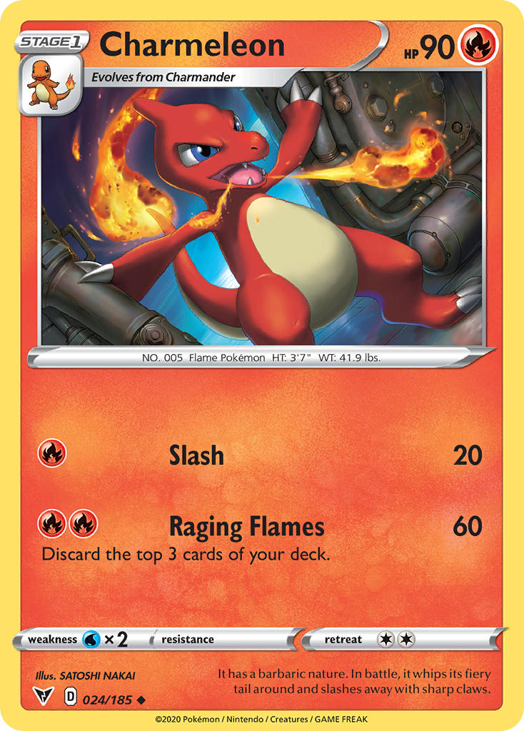 Charmeleon (024/185) [Sword & Shield: Vivid Voltage] | Card Merchant Takapuna