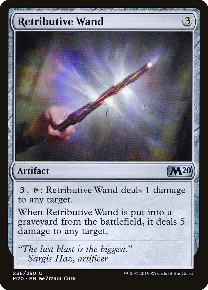 Retributive Wand [Core Set 2020] | Card Merchant Takapuna