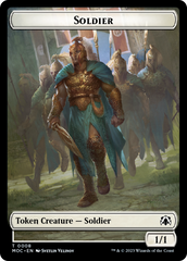 Soldier // Insect Double-Sided Token [March of the Machine Commander Tokens] | Card Merchant Takapuna