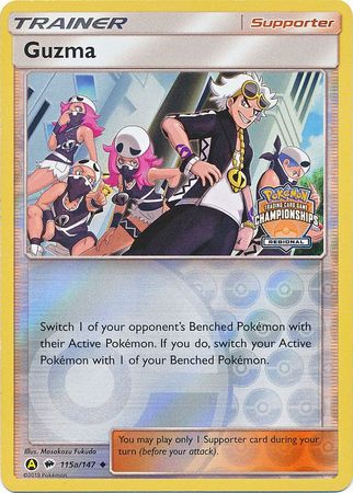 Guzma (115a/147) (Regional Championship Promo) [Sun & Moon: Burning Shadows] | Card Merchant Takapuna