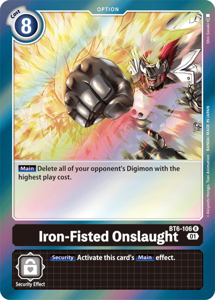 Iron-Fisted Onslaught [BT6-106] [Double Diamond] | Card Merchant Takapuna