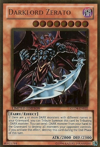 Darklord Zerato [GLD4-EN022] Gold Rare | Card Merchant Takapuna