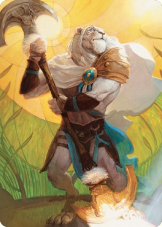 Ajani, Sleeper Agent Art Card [Dominaria United Art Series] | Card Merchant Takapuna