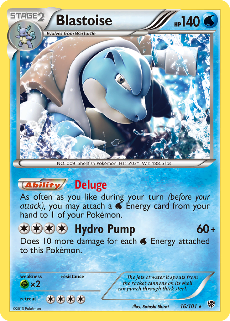 Blastoise (16/101) [Black & White: Plasma Blast] | Card Merchant Takapuna