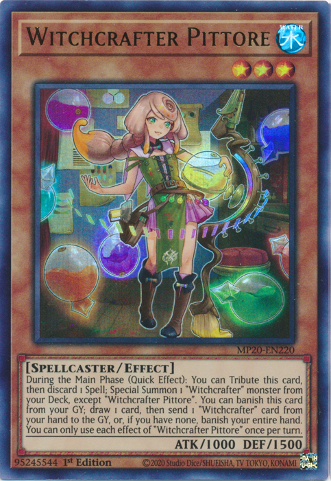 Witchcrafter Pittore [MP20-EN220] Ultra Rare | Card Merchant Takapuna