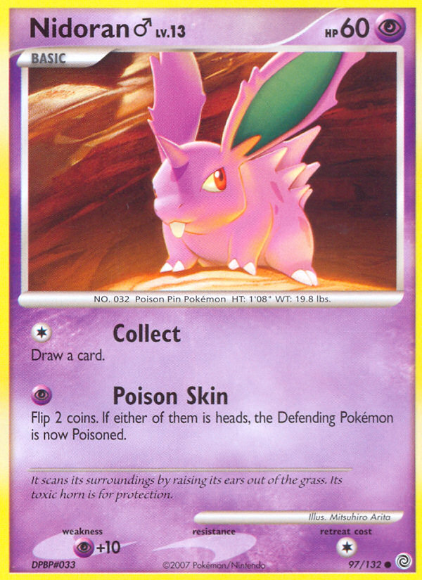 Nidoran (97/132) (Male) [Diamond & Pearl: Secret Wonders] | Card Merchant Takapuna