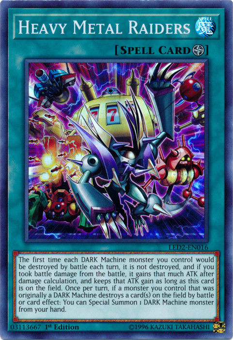 Heavy Metal Raiders [LED2-EN016] Super Rare | Card Merchant Takapuna