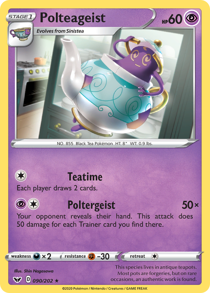 Polteageist (090/202) [Sword & Shield: Base Set] | Card Merchant Takapuna