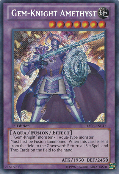 Gem-Knight Amethyst [HA06-EN047] Secret Rare | Card Merchant Takapuna