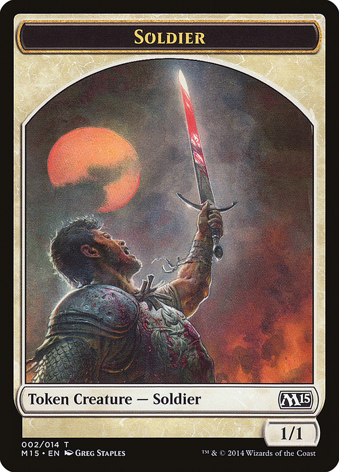 Soldier Token [Magic 2015 Tokens] | Card Merchant Takapuna