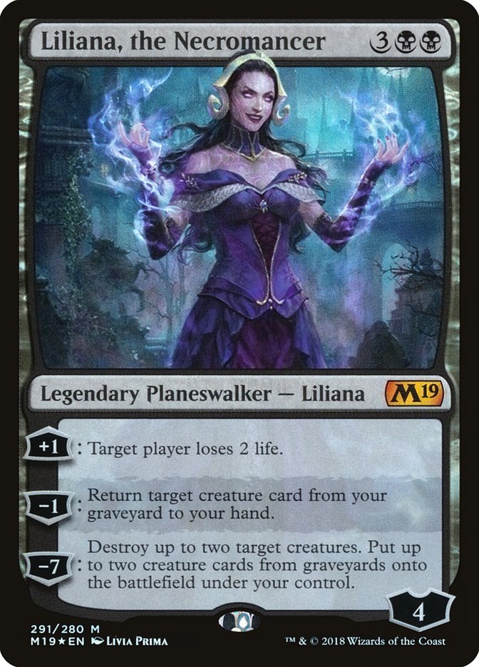 Liliana, the Necromancer [Core Set 2019] | Card Merchant Takapuna