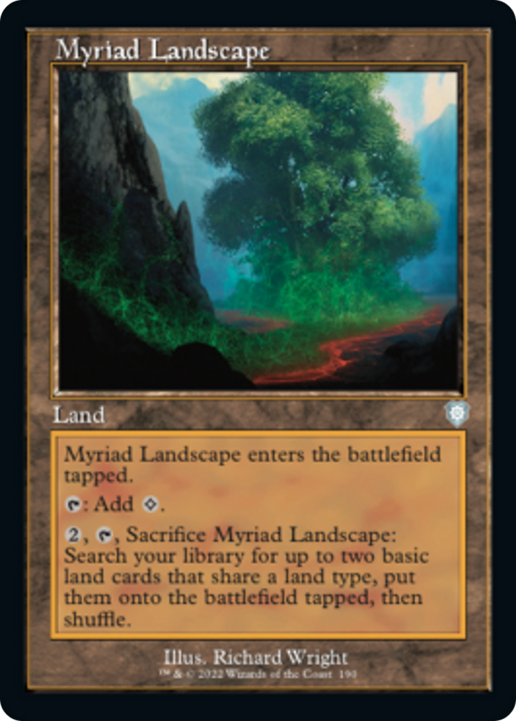 Myriad Landscape (Retro) [The Brothers' War Commander] | Card Merchant Takapuna