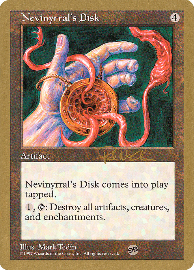 Nevinyrral's Disk (Paul McCabe) (SB) [World Championship Decks 1997] | Card Merchant Takapuna