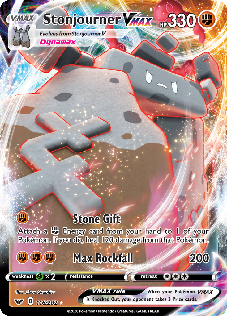 Stonjourner VMAX (116/202) [Sword & Shield: Base Set] | Card Merchant Takapuna