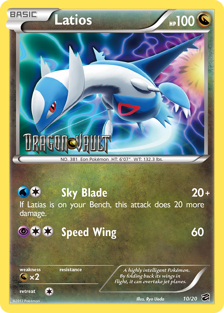 Latios (10/20) (Blister Exclusive) [Black & White: Dragon Vault] | Card Merchant Takapuna