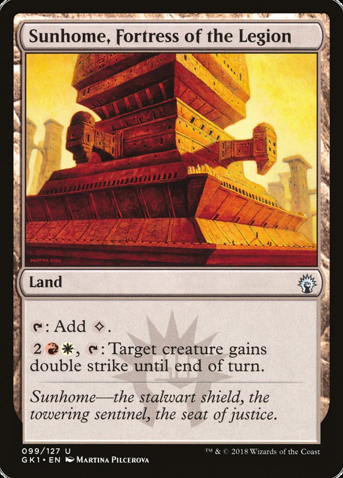 Sunhome, Fortress of the Legion [Guilds of Ravnica Guild Kit] | Card Merchant Takapuna