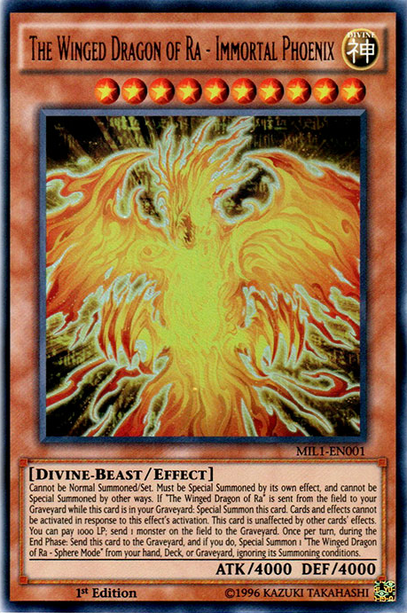 The Winged Dragon of Ra - Immortal Phoenix [MIL1-EN001] Ultra Rare | Card Merchant Takapuna