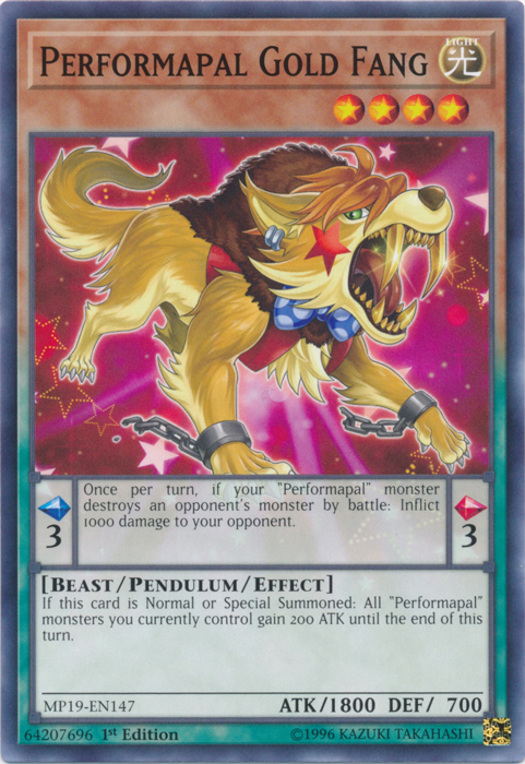 Performapal Gold Fang [MP19-EN147] Common | Card Merchant Takapuna