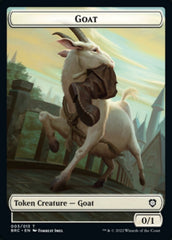 Construct (008) // Goat Double-Sided Token [The Brothers' War Commander Tokens] | Card Merchant Takapuna