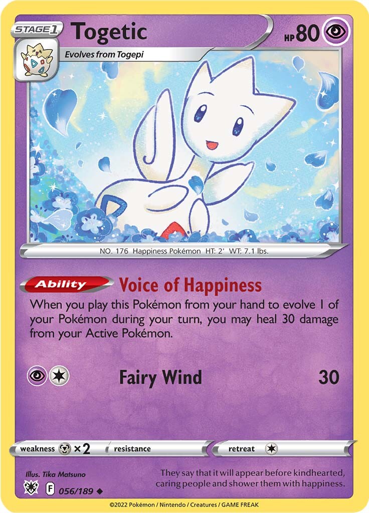 Togetic (056/189) [Sword & Shield: Astral Radiance] | Card Merchant Takapuna