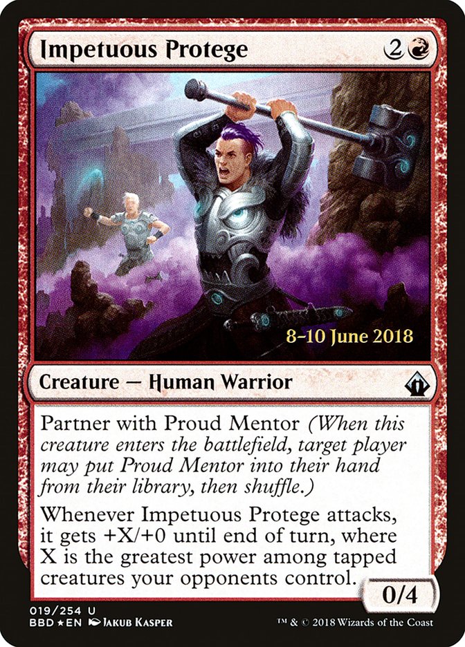 Impetuous Protege [Battlebond Prerelease Promos] | Card Merchant Takapuna