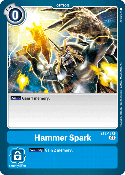 Hammer Spark [ST2-13] (Alternative Art) [Starter Deck: Ulforce Veedramon] | Card Merchant Takapuna