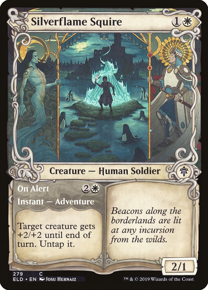 Silverflame Squire // On Alert (Showcase) [Throne of Eldraine] | Card Merchant Takapuna