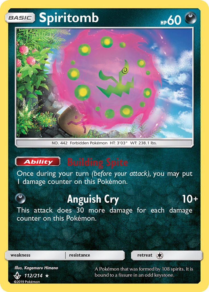 Spiritomb (112/214) [Sun & Moon: Unbroken Bonds] | Card Merchant Takapuna